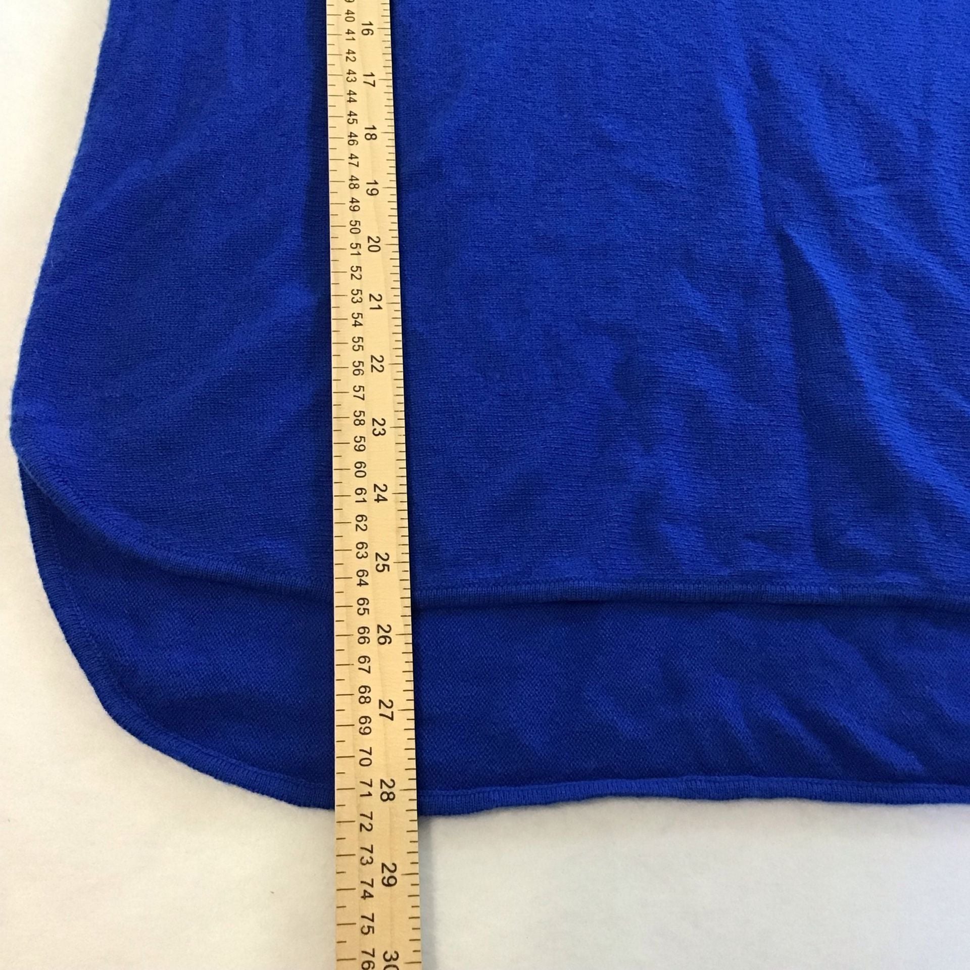 Charter Club Luxury 100% Cashmere Oversized Boatneck Sweater Large Royal Blue 6
