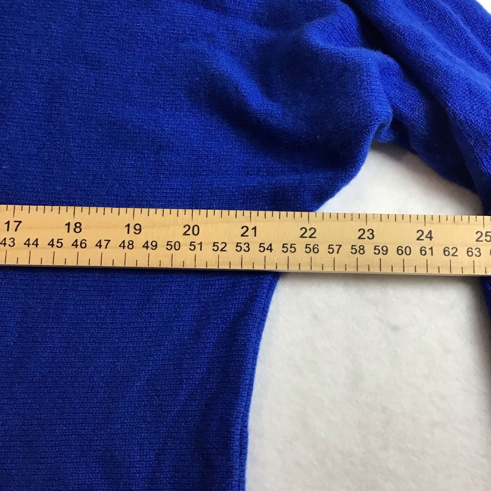Charter Club Luxury 100% Cashmere Oversized Boatneck Sweater Large Royal Blue 7