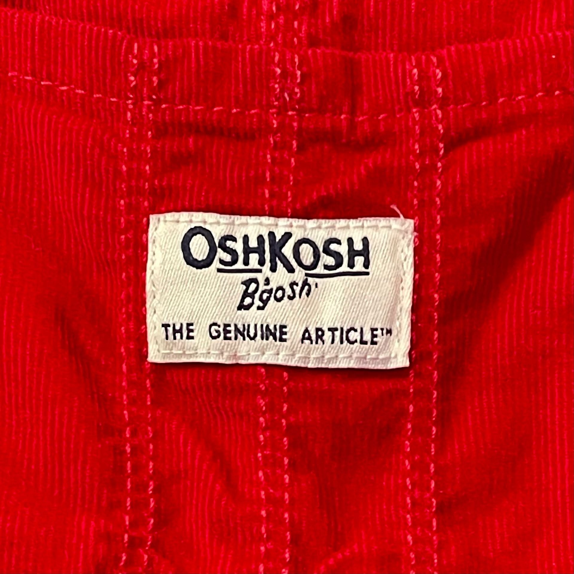 OshKosh B'gosh Corduroy Overall Dress Size 4T Red 4