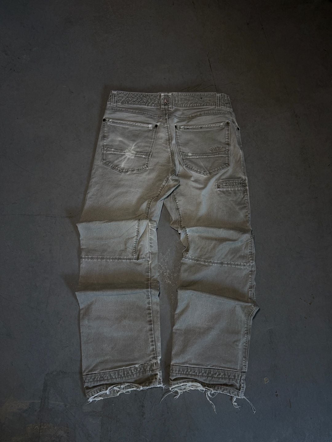 Gray Distressed Patina Dye Kuhl Rydr Pants 3
