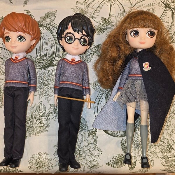 Spin Master Wizarding World Harry Potter Ron Hermione 8-Inch Dolls Set