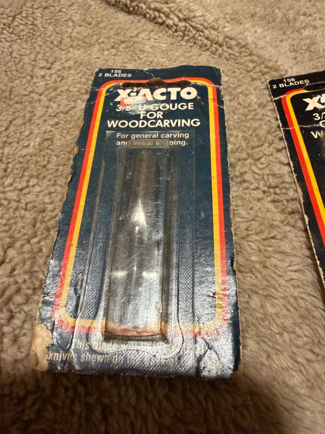 Vintage X-Acto Woodcarving Blades Lot of 3 Packs No. 155 No. 156 5