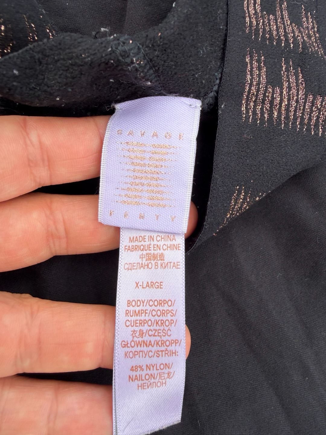 Savage X Fenty Tank Top & Leggings Set Size L XL Black 6