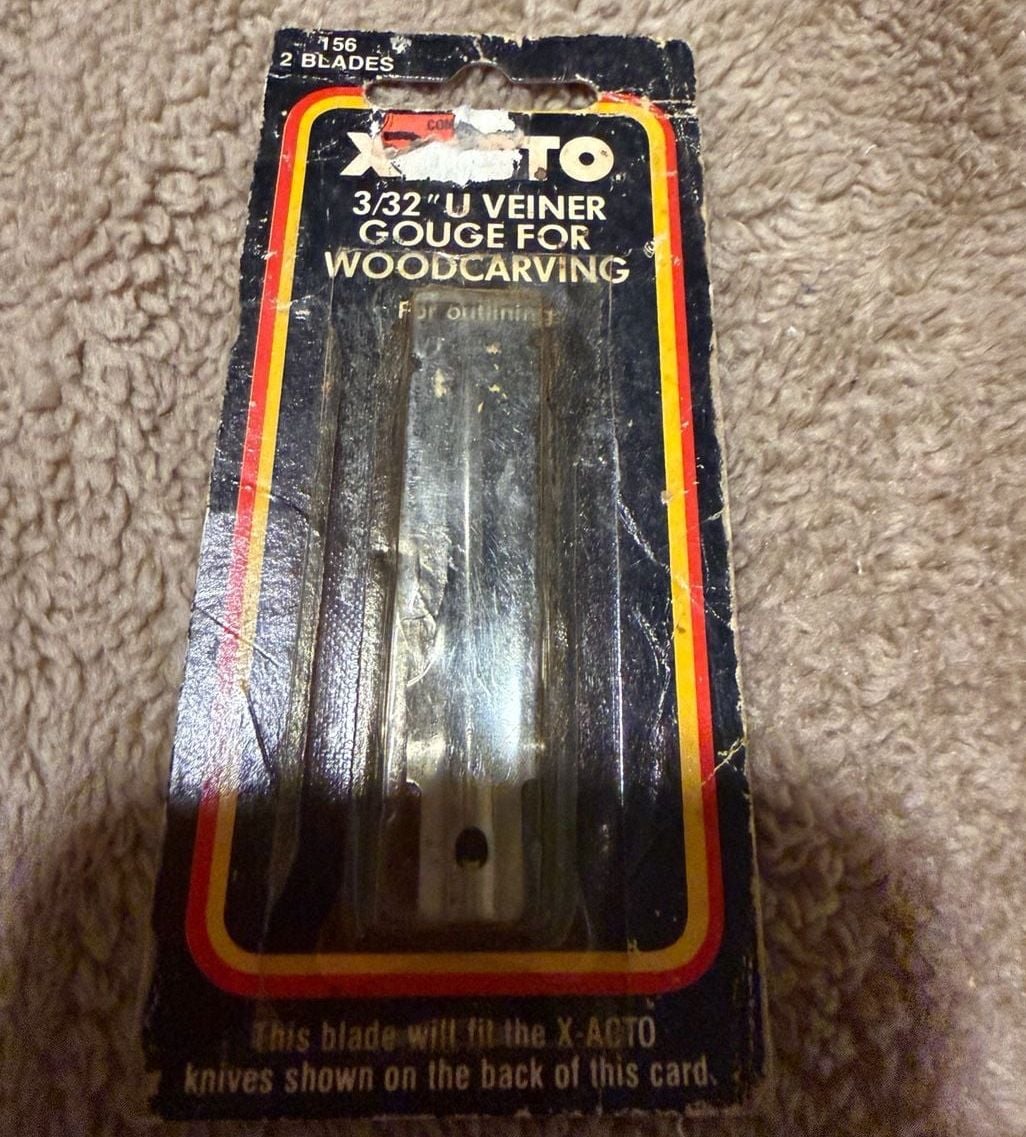 Vintage X-Acto Woodcarving Blades Lot of 3 Packs No. 155 No. 156 3