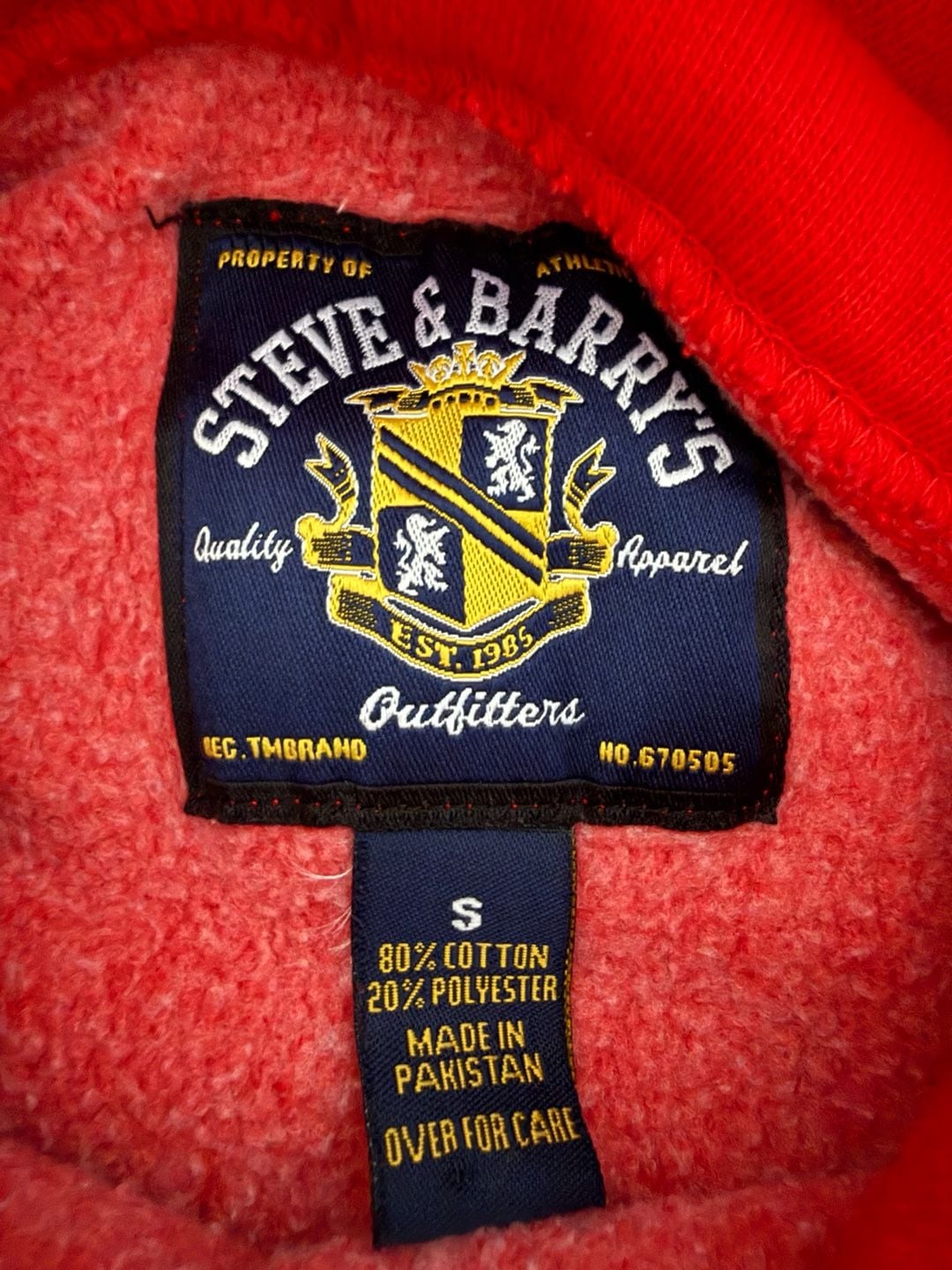 Steve & Barry's Ohio State Buckeyes Hoodie Size S Red Embroidered Pullover 4