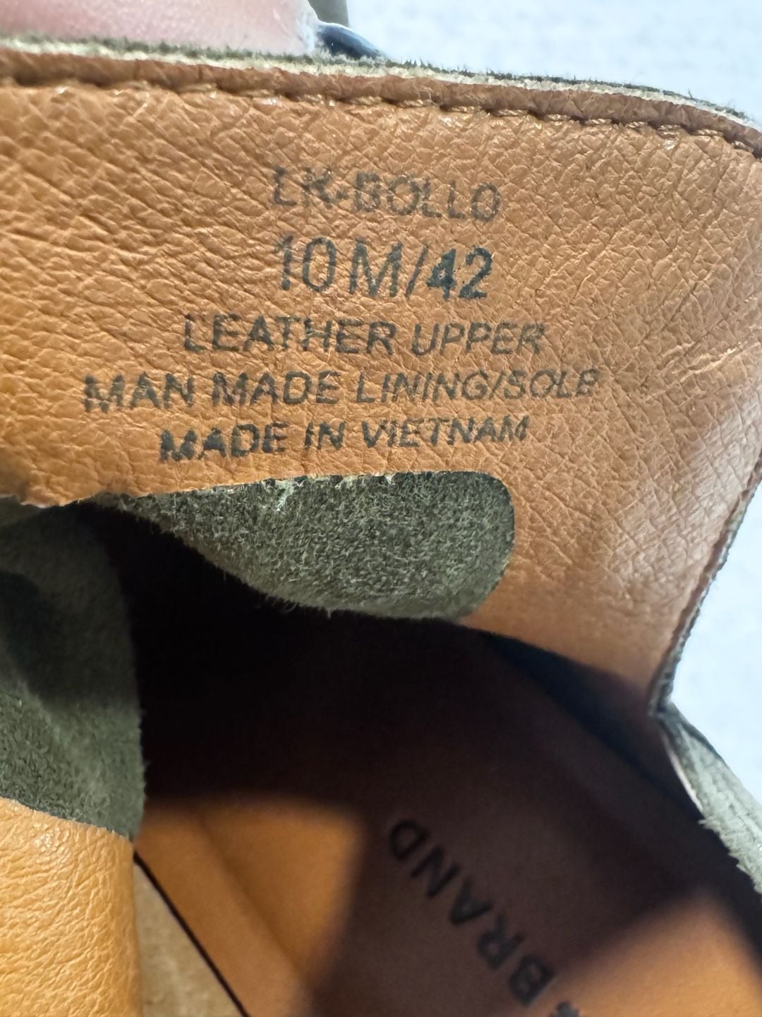 Lucky Brand Bollo Ankle Boots Womens 10M Olive Green Leather Booties 9