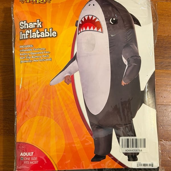 Spirit Adult Shark Inflatable Costume One Size Fits Most