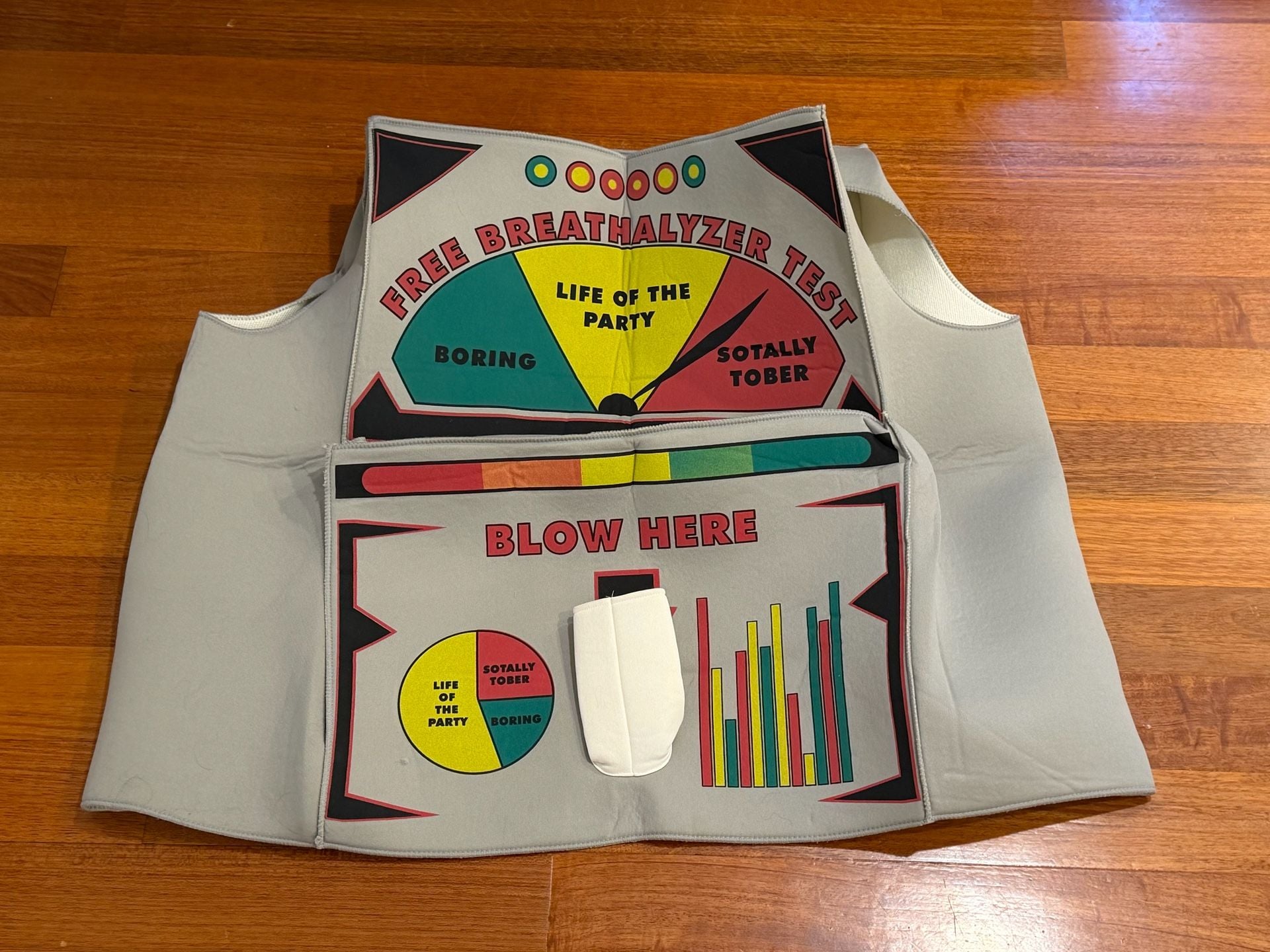 Spirit Breathalyzer Costume One Size Adult Party Halloween 2