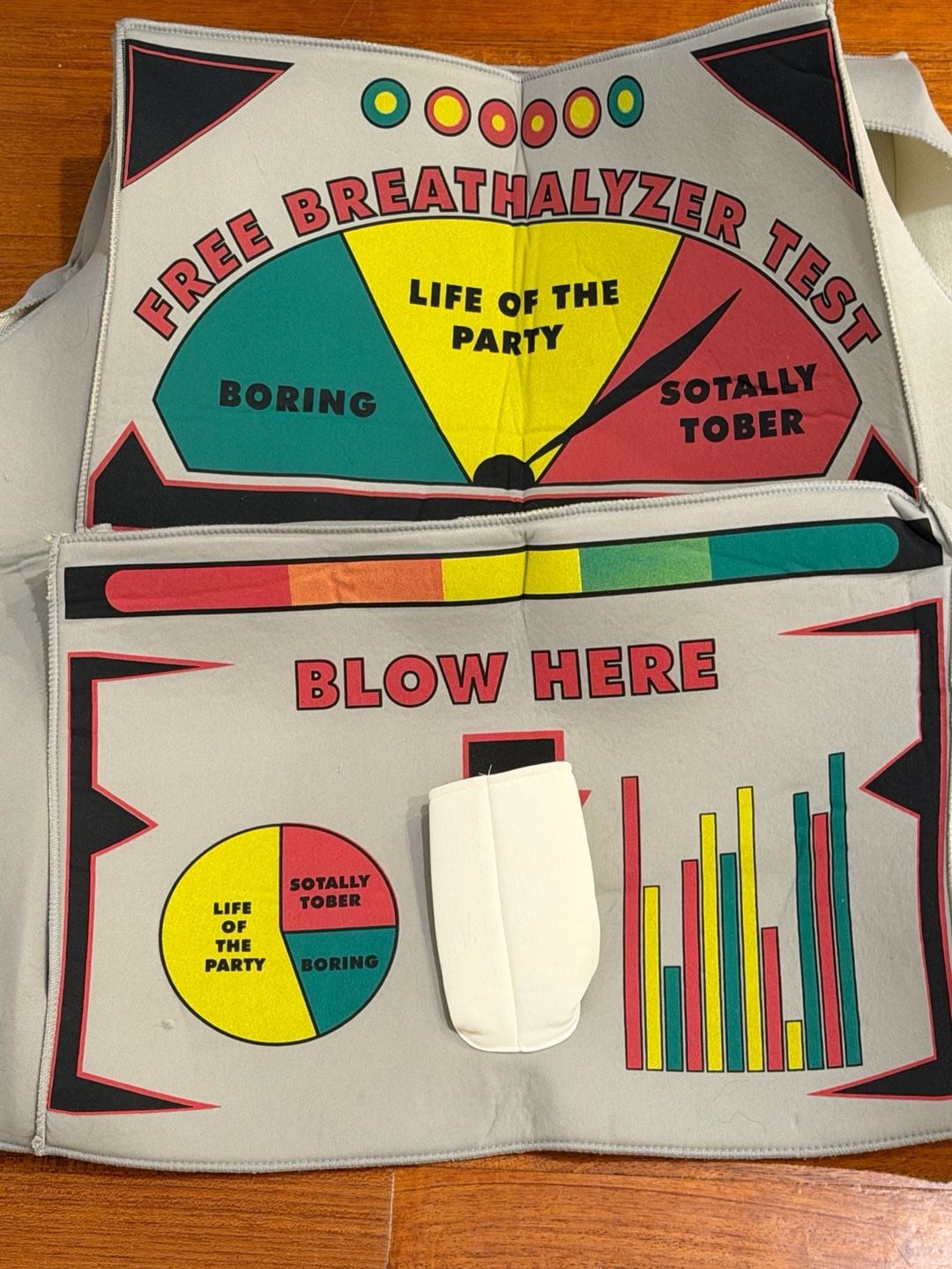 Spirit Breathalyzer Costume One Size Adult Party Halloween 3