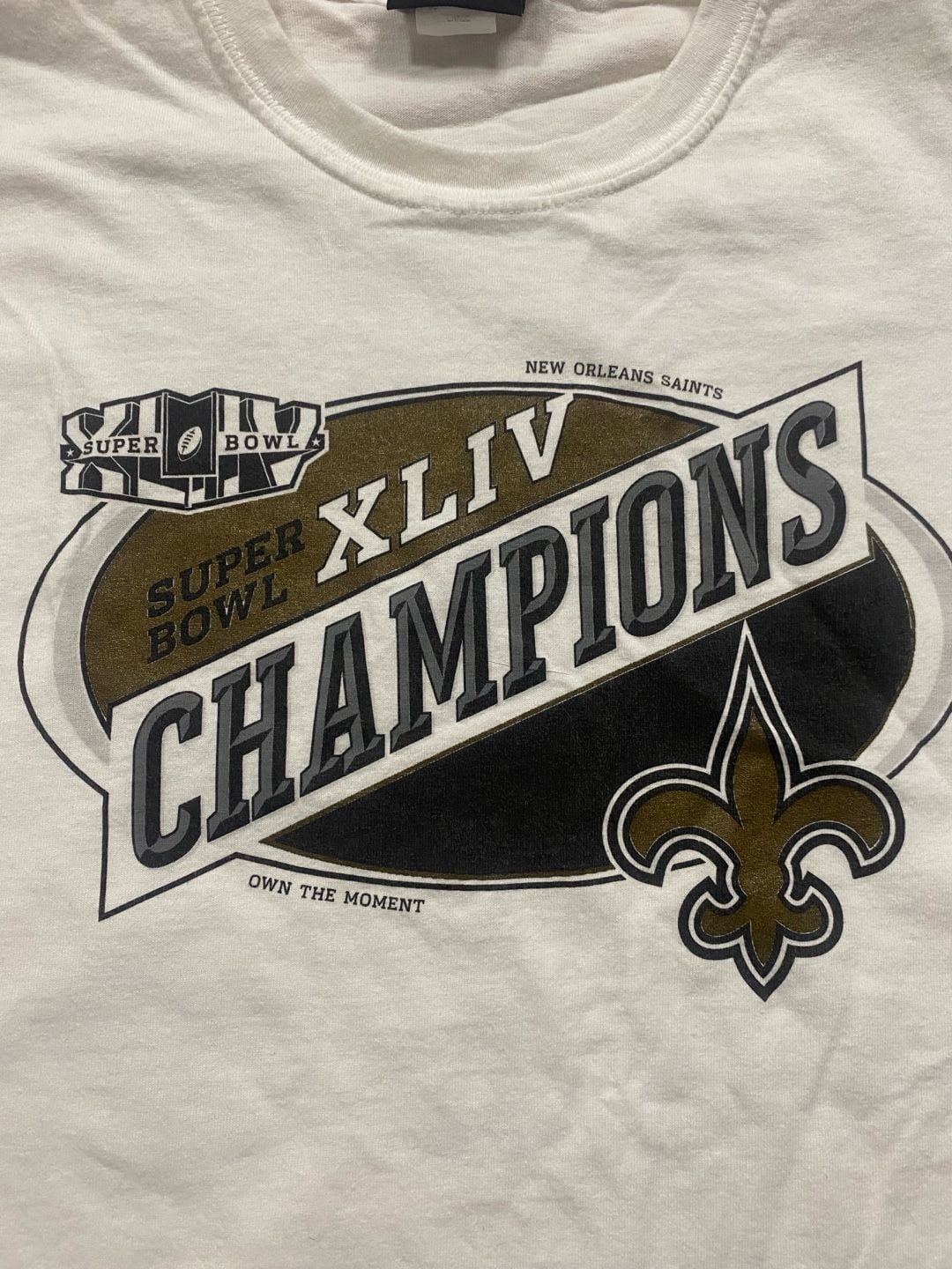 Reebok New Orleans Saints Super Bowl XLIV Champions T-Shirt Size Large 3