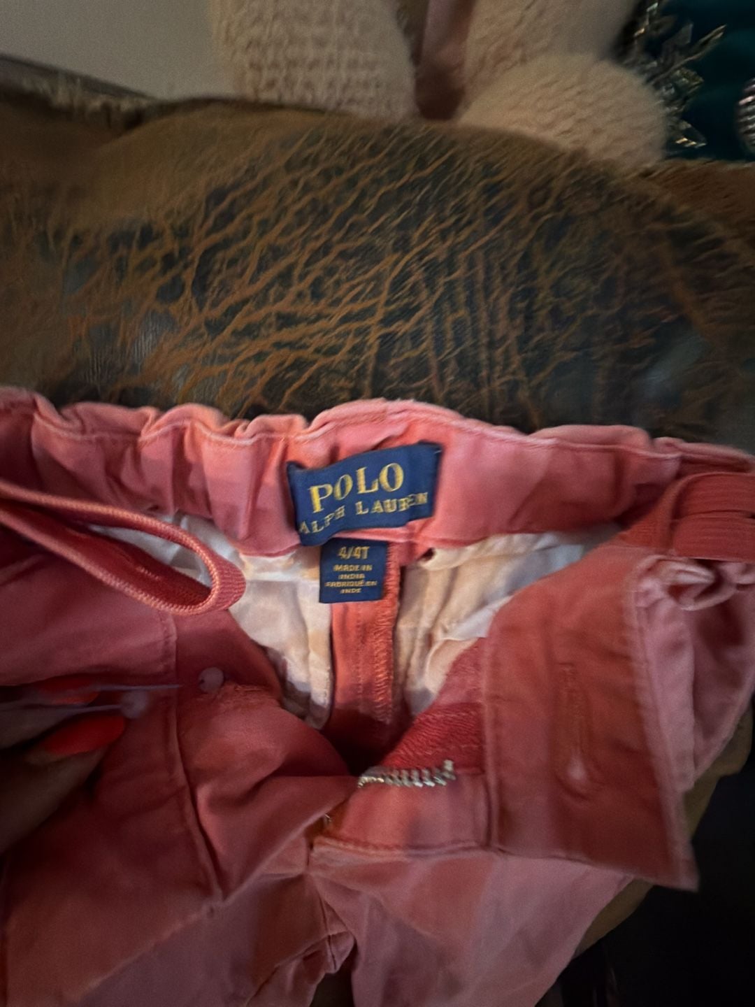 Polo Ralph Lauren Chino Pants Size 4T Pink 3
