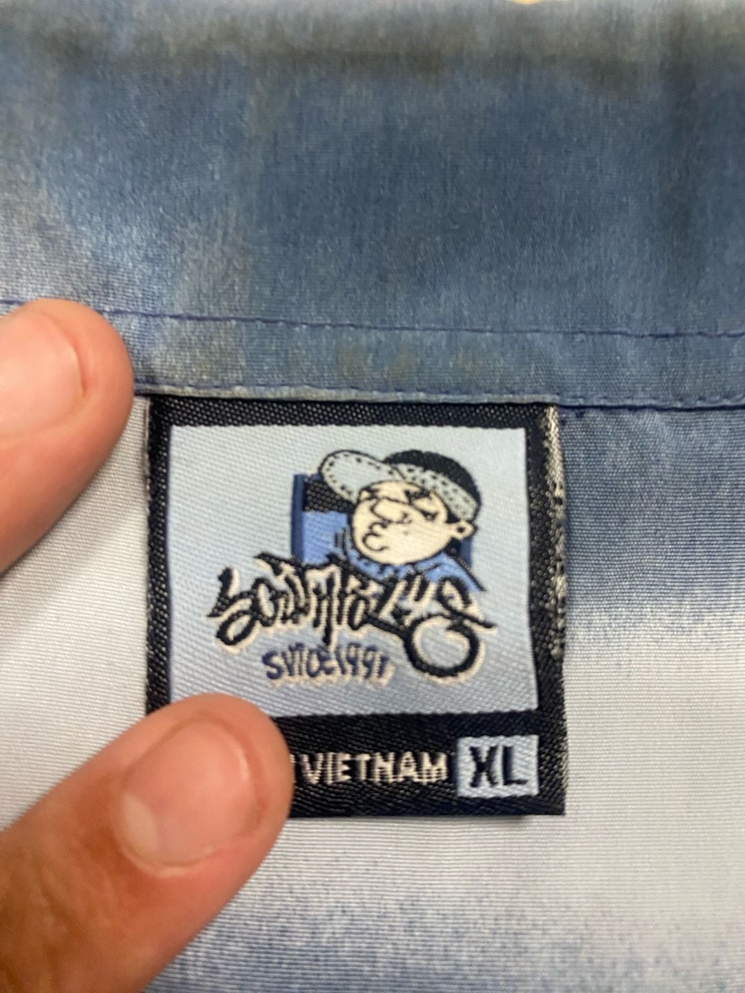 Southpole Button Down Shirt Size XL Blue Graphic Print Short Sleeve 7