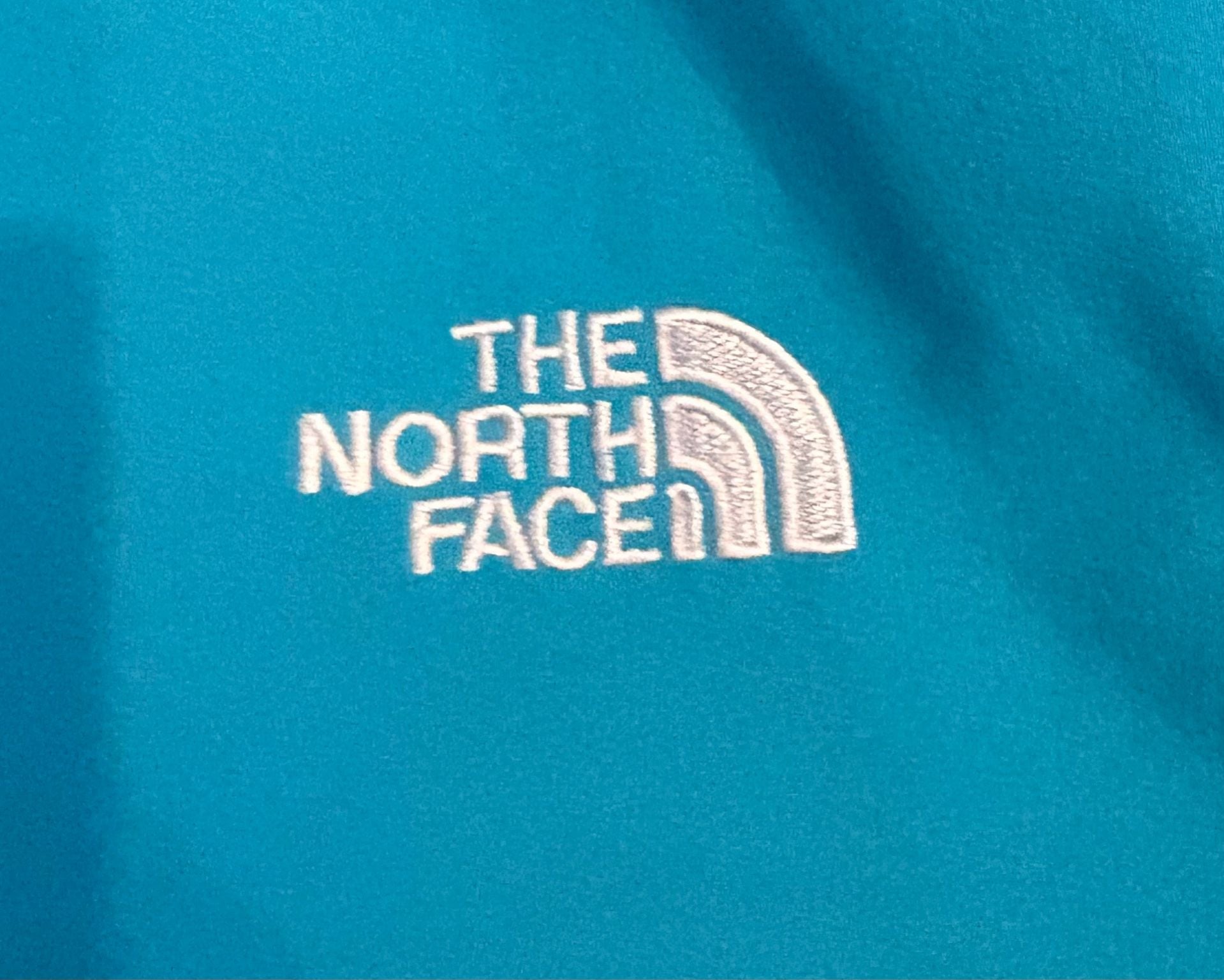 The North Face Softshell Jacket Size M Teal Blue Full Zip 7