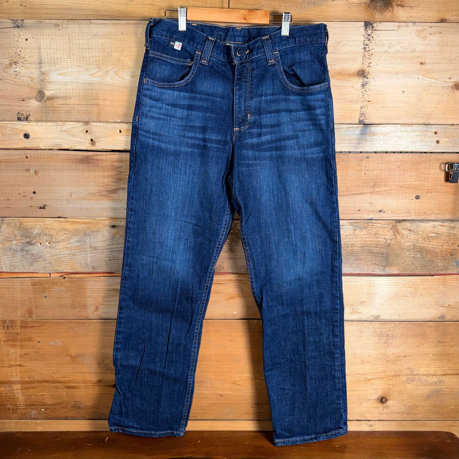 Carhartt FR Flame Resistant Rugged Flex Jeans Size 32x30 Blue Denim 2