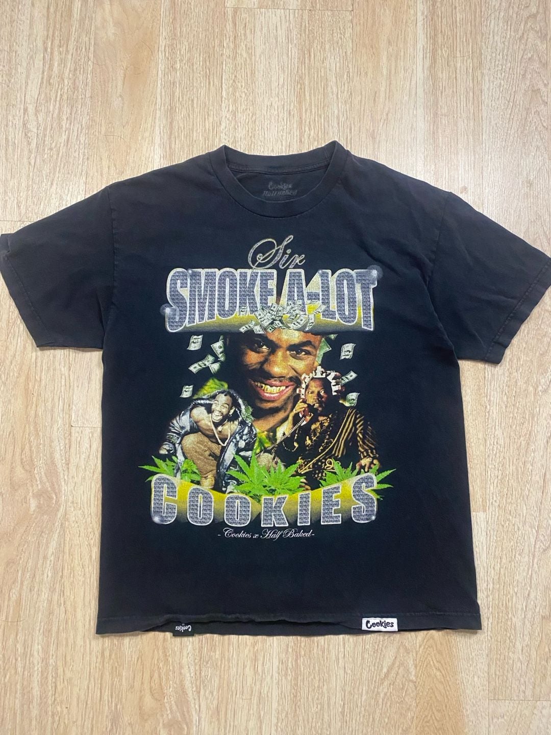 Cookies Half Baked Sir Smoke A Lot T-Shirt Size L Black 2