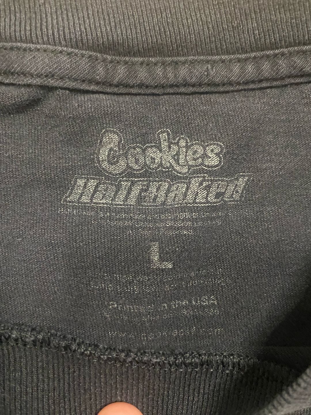 Cookies Half Baked Sir Smoke A Lot T-Shirt Size L Black 5