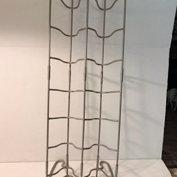 Vintage Metal Wire CD Storage Tower Floor Standing Media Rack 120 CDS