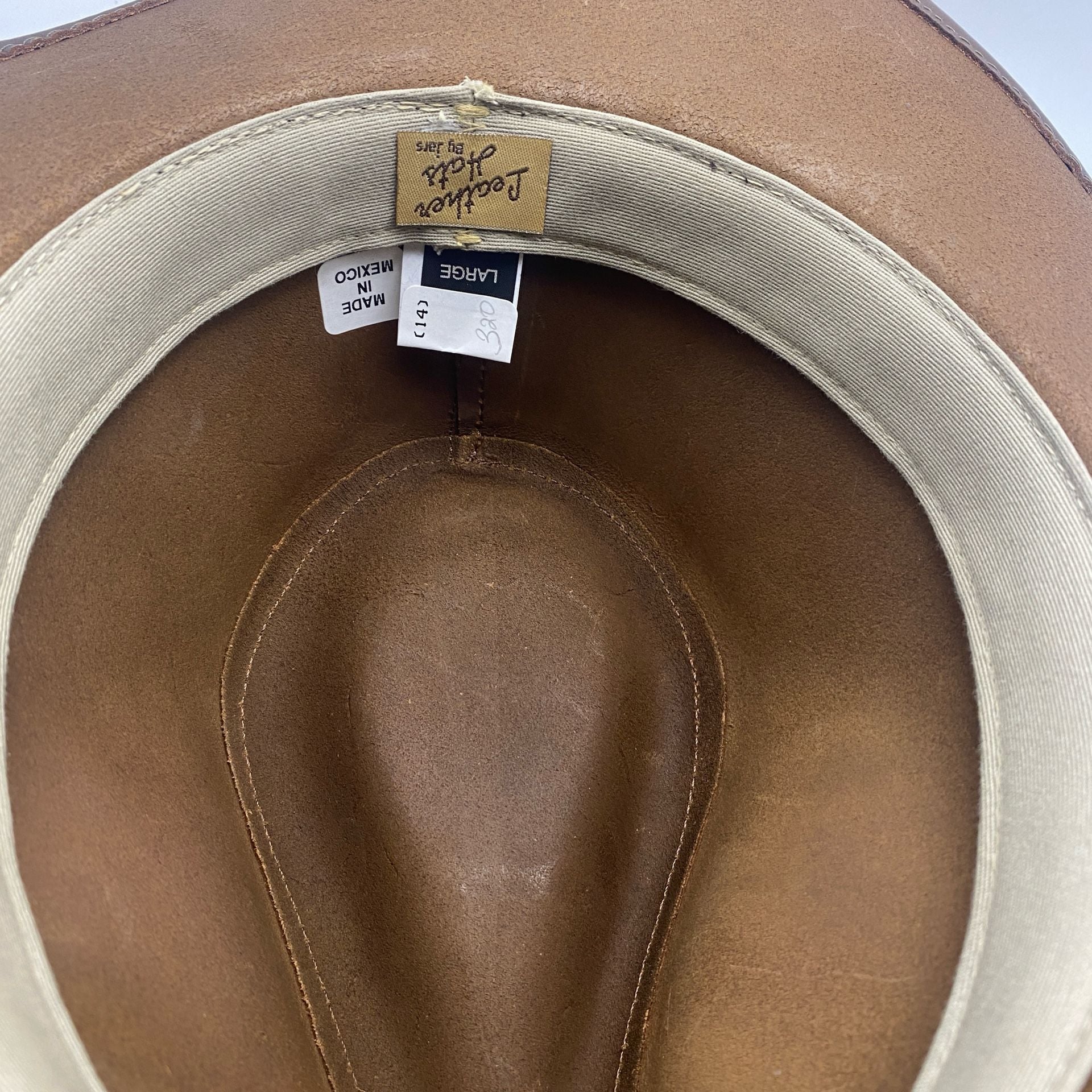 Leather Hats by Jars Cowboy Hat Large Brown Leather Western Hat 6