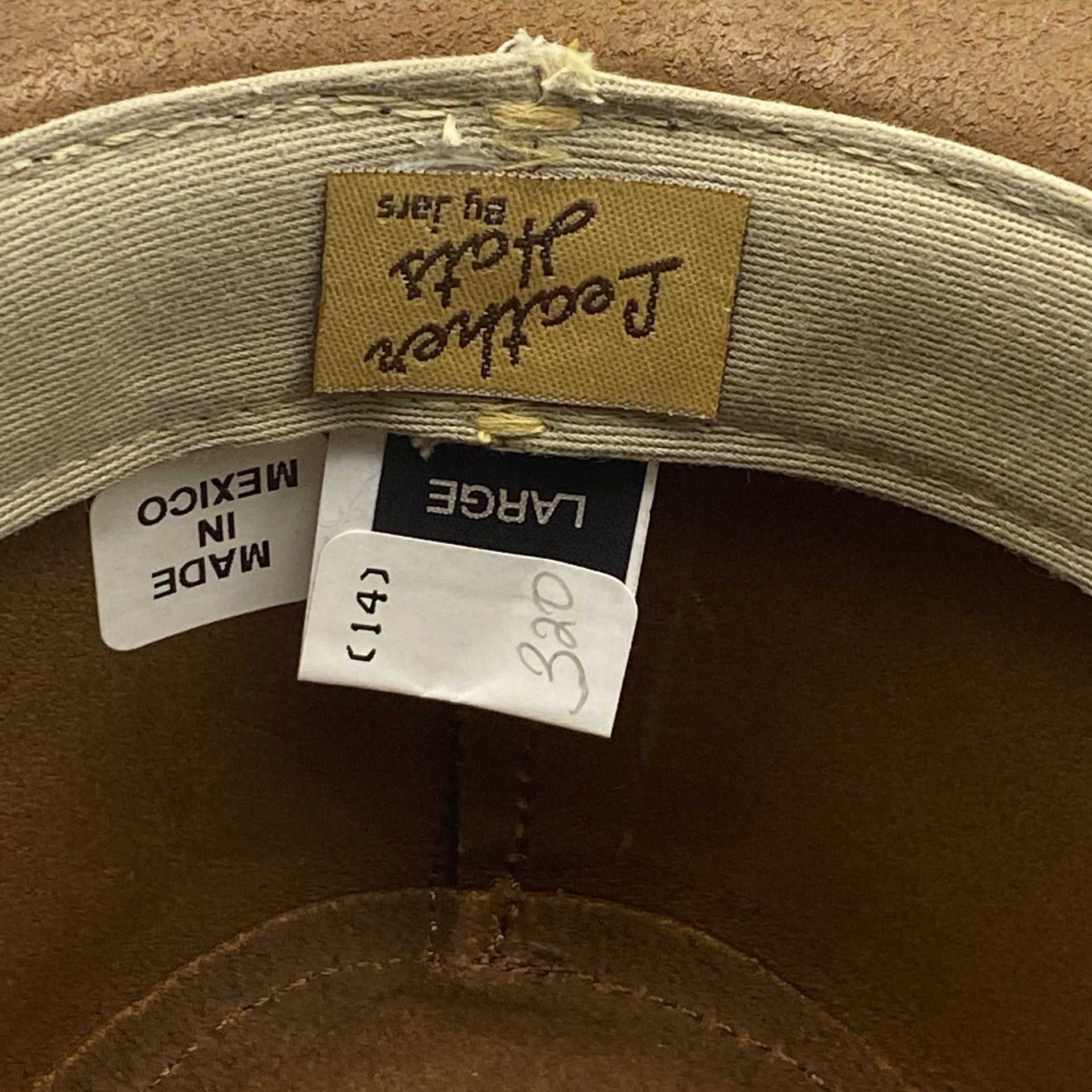 Leather Hats by Jars Cowboy Hat Large Brown Leather Western Hat 7