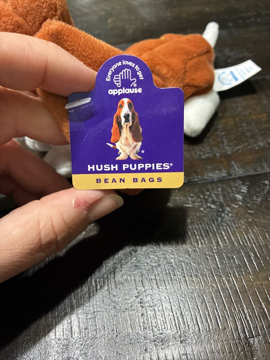 Applause Hush Puppies Bean Bags Basset Hound Dog Plush 6