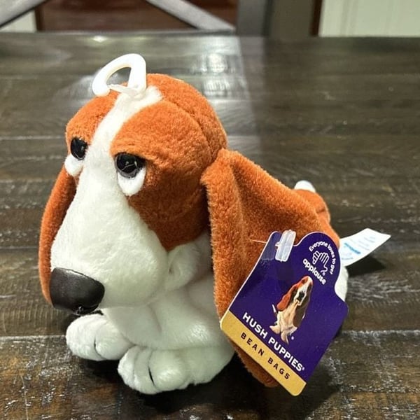 Applause Hush Puppies Bean Bags Basset Hound Dog Plush