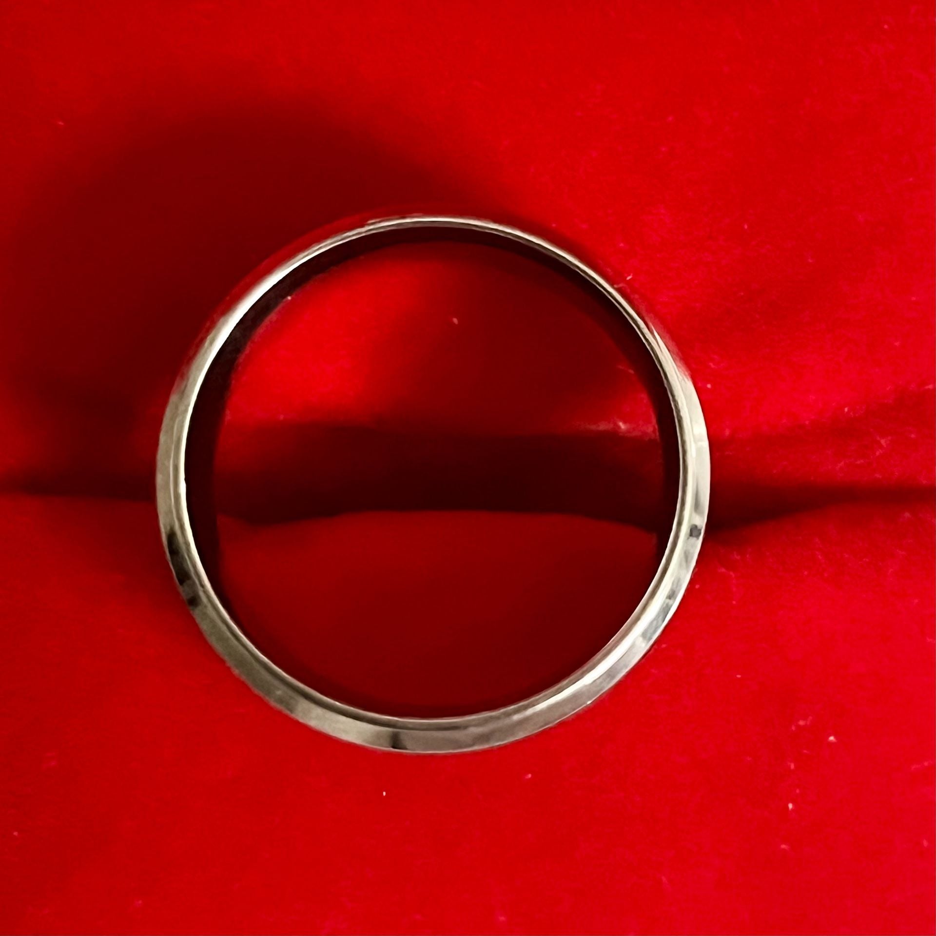 Tungsten Silver & Black Skull Titanium Steel 6mm Unisex Band Size 9 6