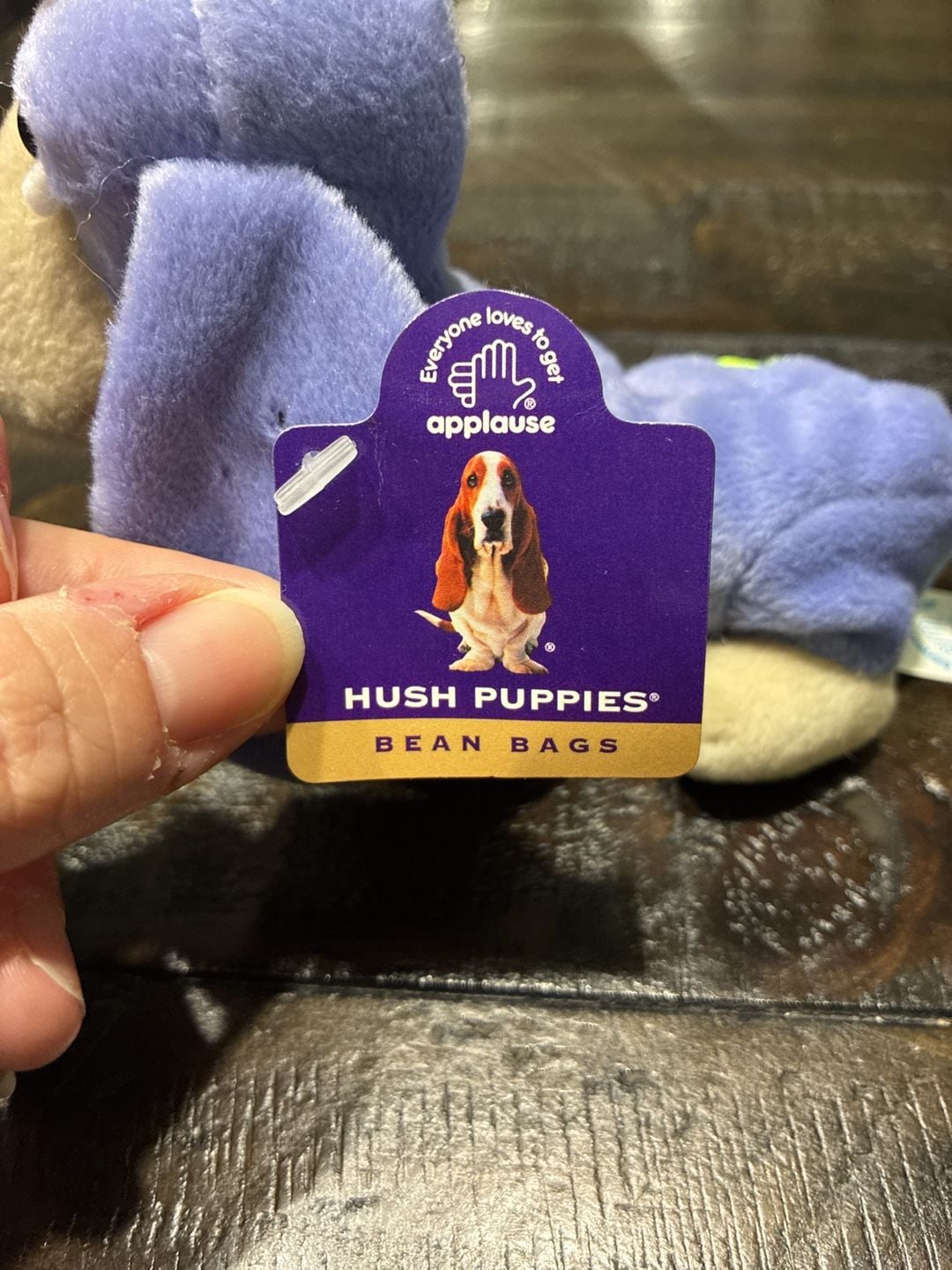 Applause Hush Puppies Berry Frappe Basset Hound Bean Bag Plush Stuffed Toy 5