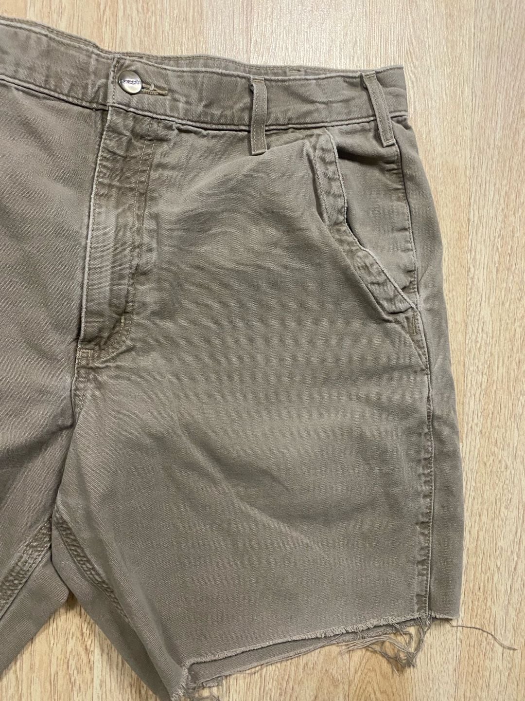 Carhartt Relaxed Fit Utility Cut Off Shorts Brown Canvas 6