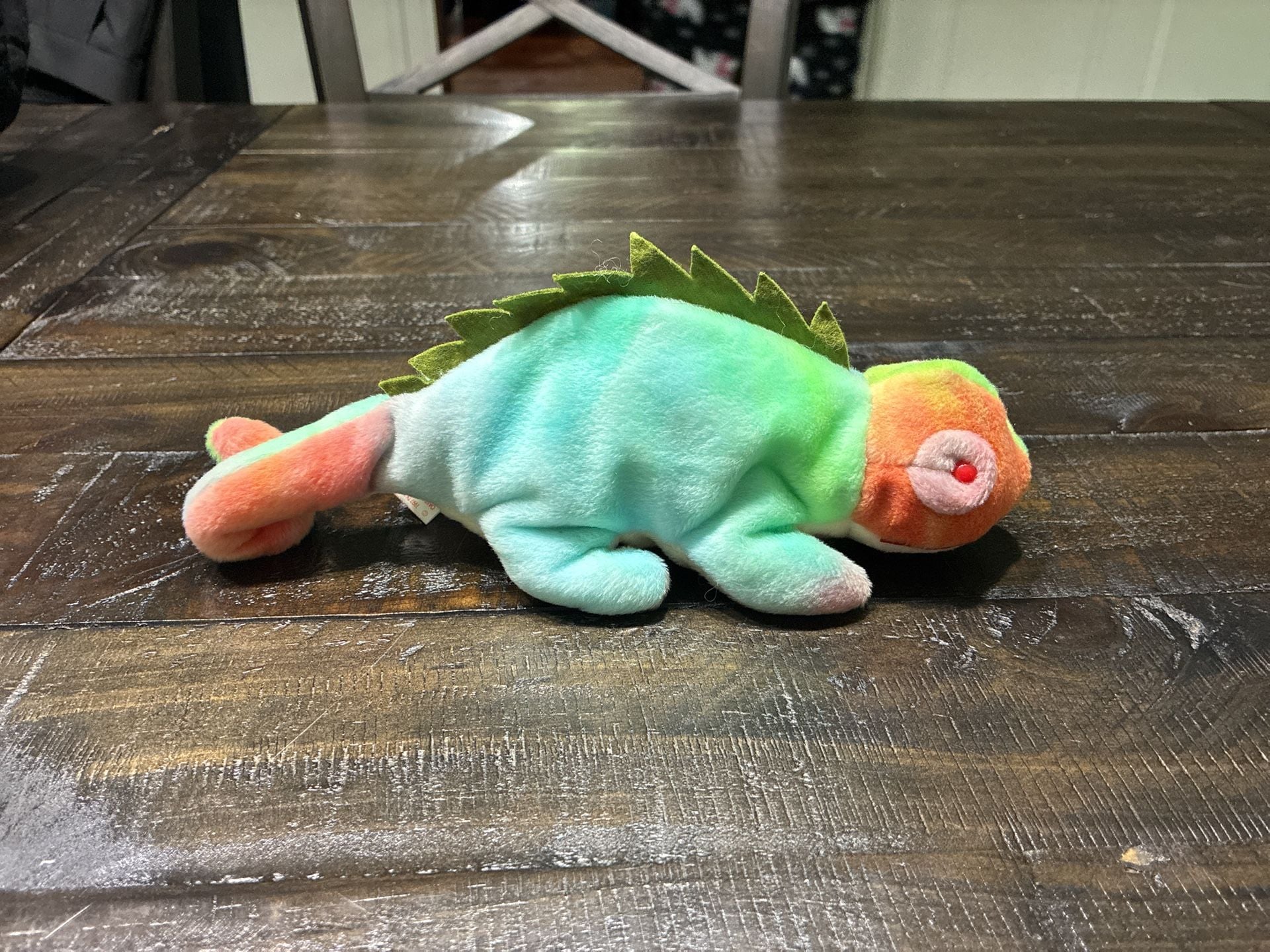 Ty Beanie Babies Iggy The Iguana 1997 Plush Stuffed Animal Toy Mint With Tags 7