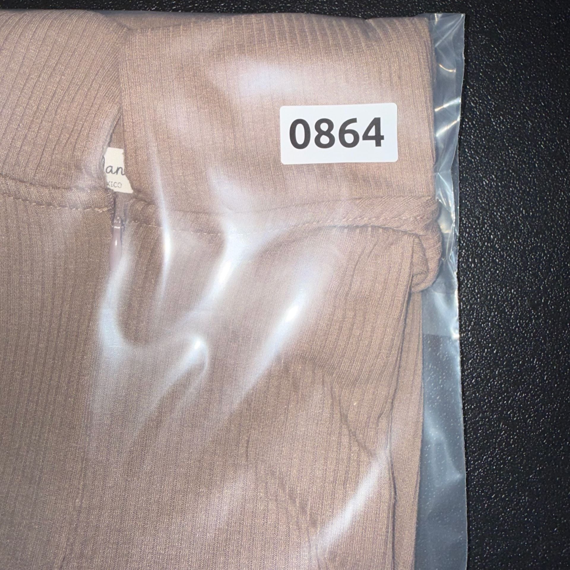 Cloud Dancer Top Size S Brown Ribbed Quarter Zip 8