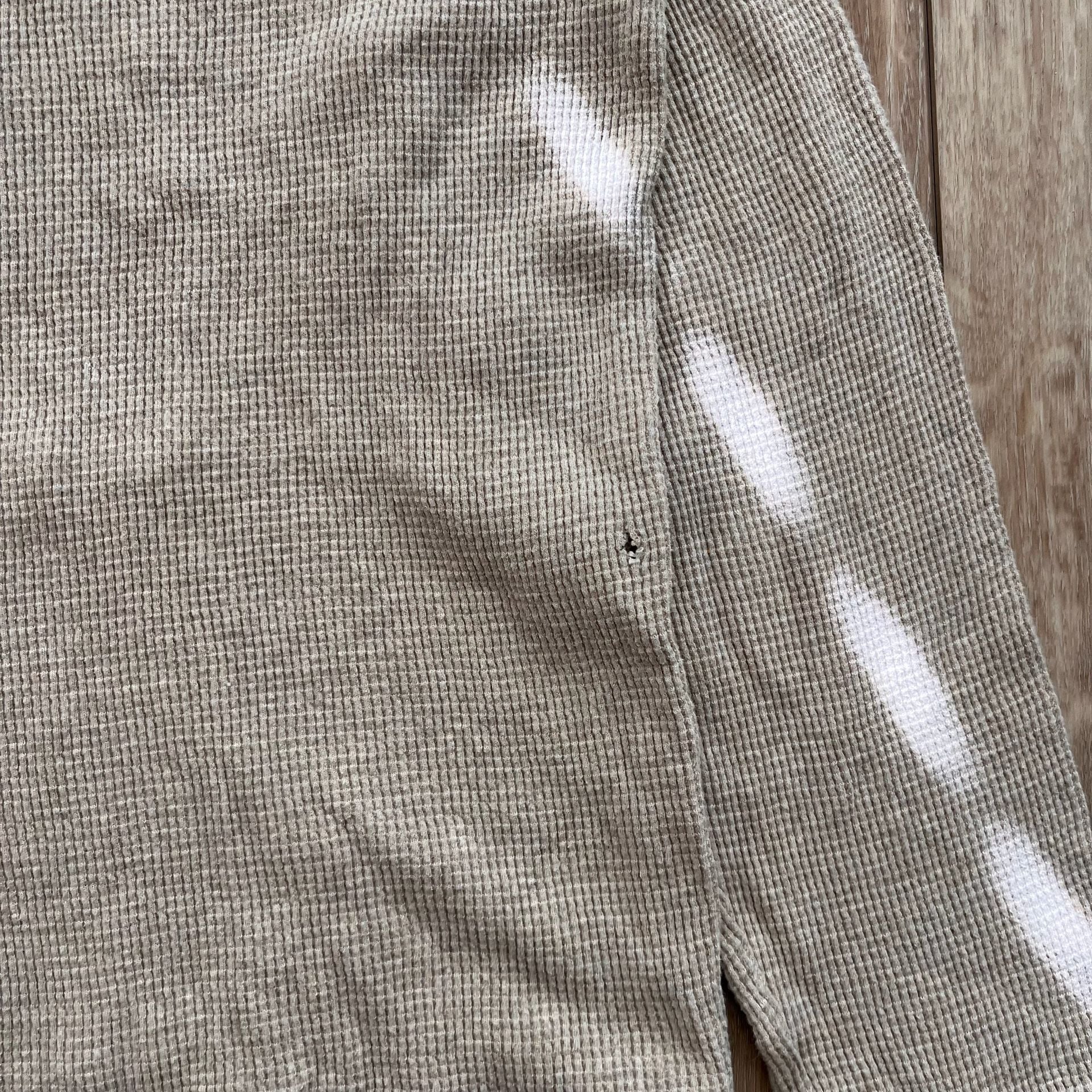 Polo Ralph Lauren Waffle Knit Thermal Hoodie Size XL Beige 8