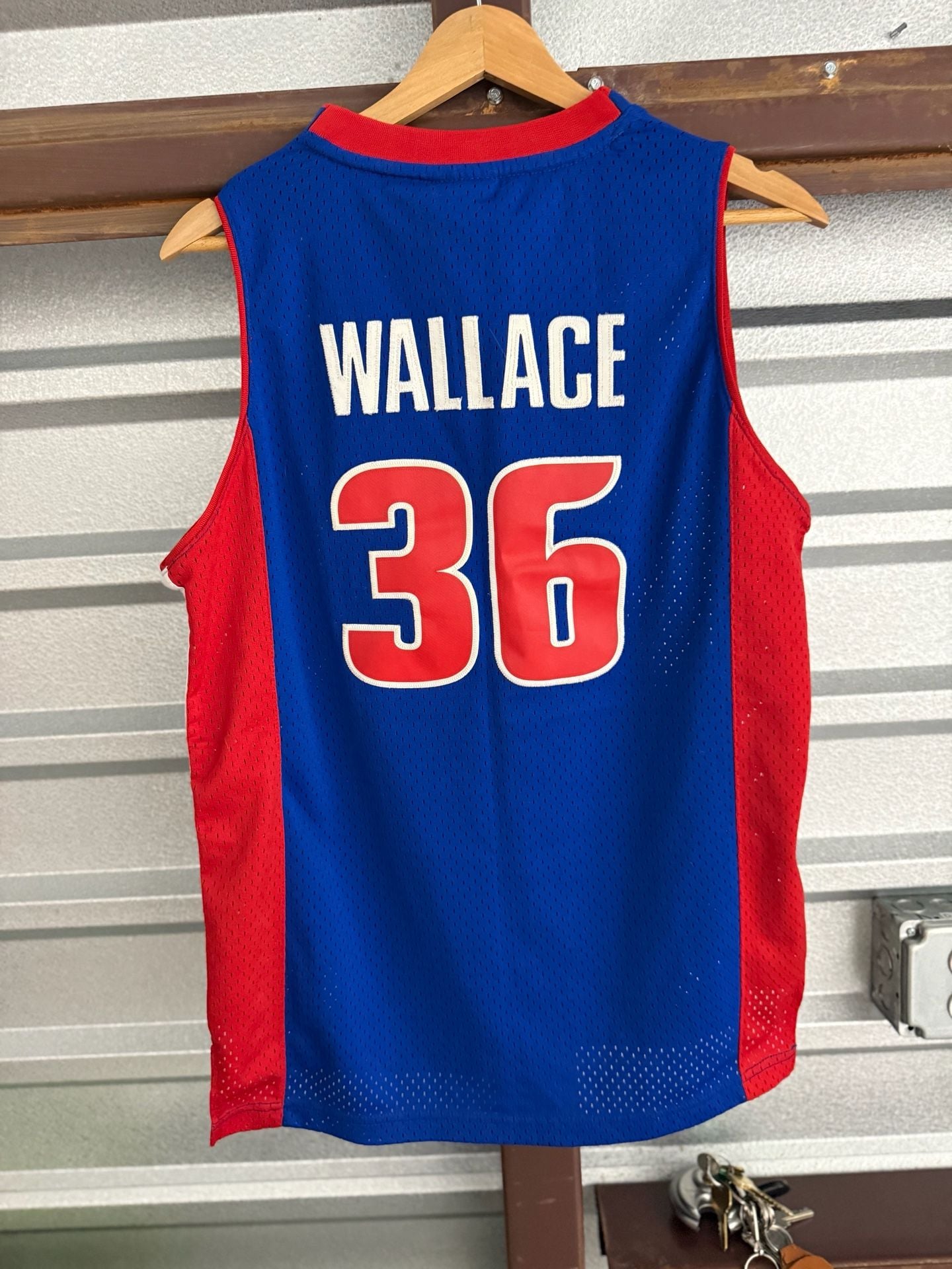 Reebok Detroit Pistons Rasheed Wallace 36 Jersey Size L (14-16) 5