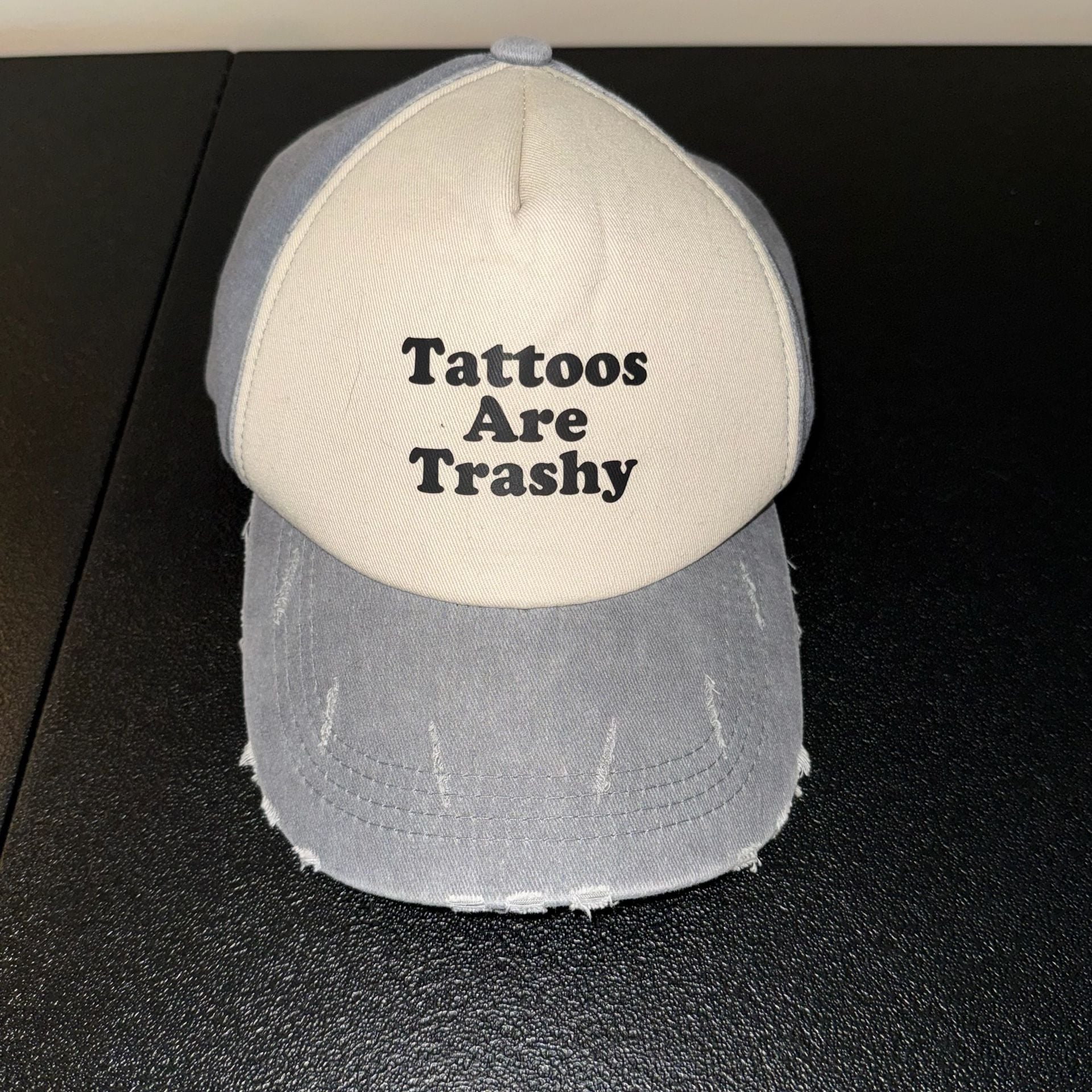 Tattoos Are Trashy Trucker Hat Baseball Cap 2