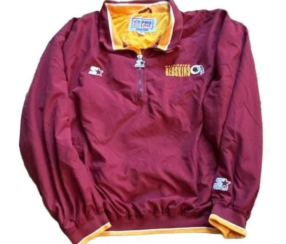 Starter Washington Redskins Size XL NFL Pro Line Quarter Zip Jacket 2