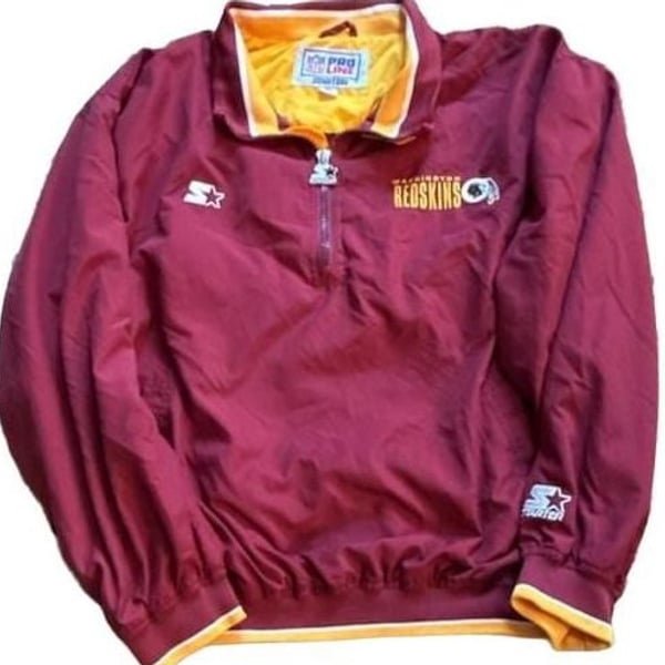 Starter Washington Redskins Size XL NFL Pro Line Quarter Zip Jacket