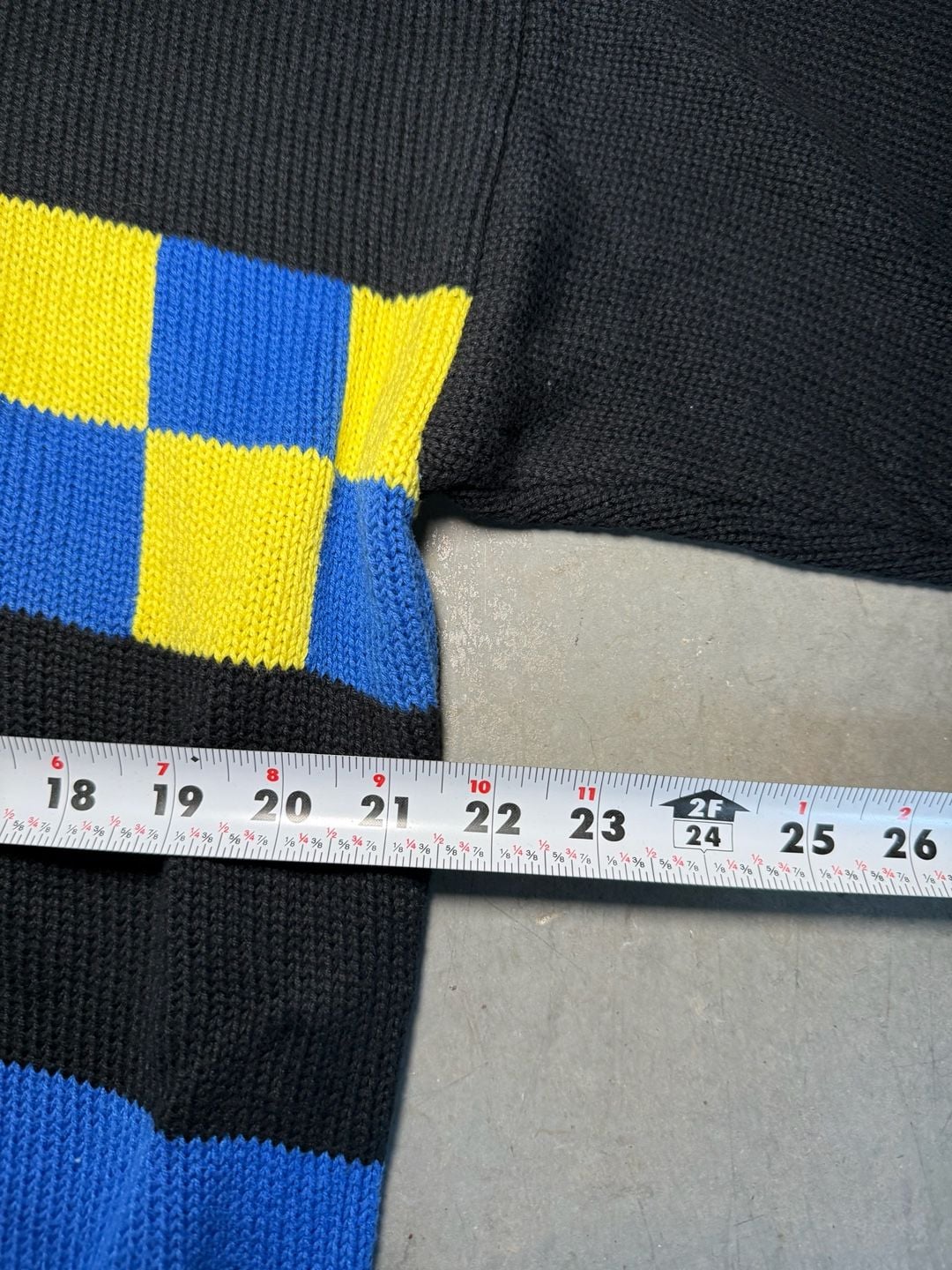 80s Aureus Sweater Checkered Knit Block 7