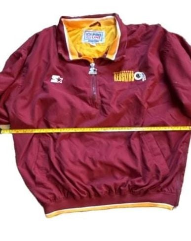 Starter Washington Redskins Size XL NFL Pro Line Quarter Zip Jacket 4