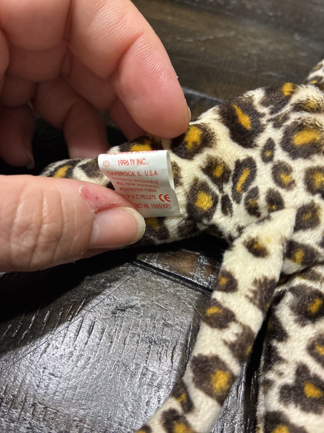 Ty Beanie Babies Freckles The Leopard Plush Toy 1996 Retired With Tags 4