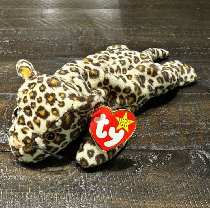 Ty Beanie Babies Freckles The Leopard Plush Toy 1996 Retired With Tags 1