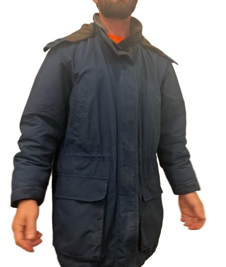 Lands End Squall Parka Size L 14 16 Blue Fleece Lined 2
