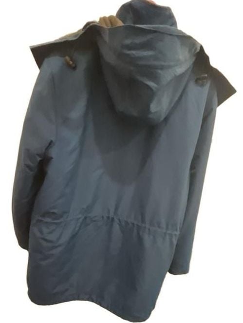 Lands End Squall Parka Size L 14 16 Blue Fleece Lined 4