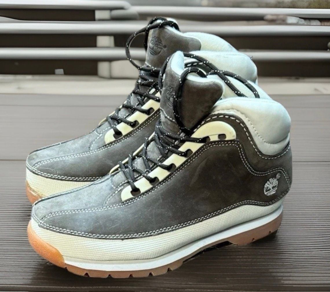 Timberland Euro Dub Size 4 Brown Nubuck Junior Hiking Boots 2