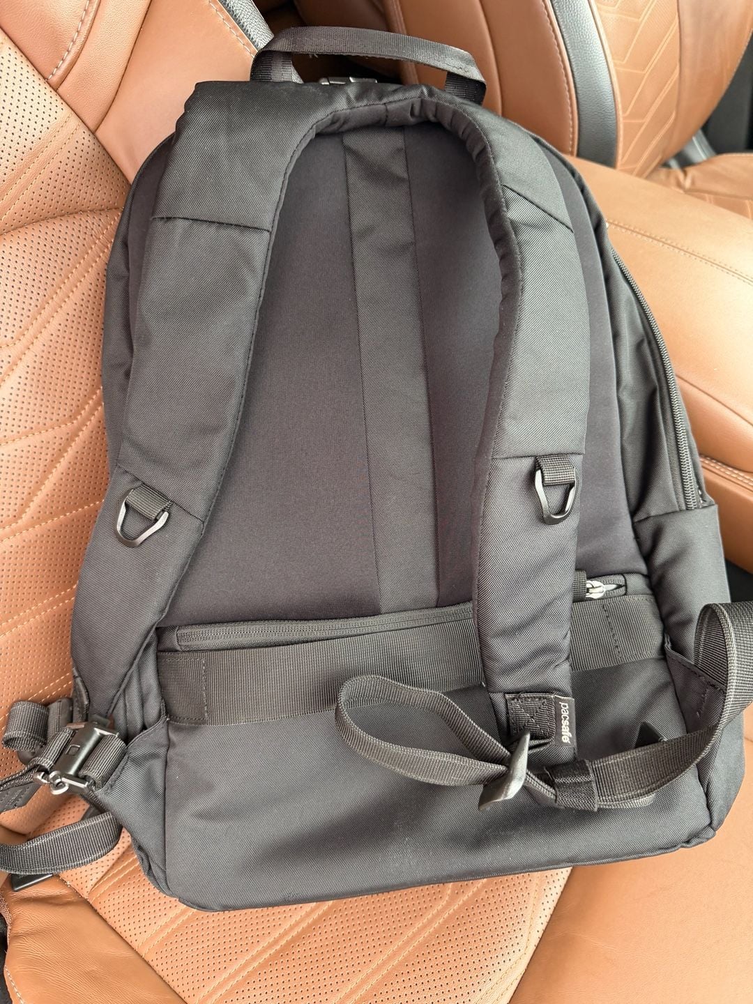 Pacsafe Anti-Theft Laptop Backpack Black Travel Work Bag 3