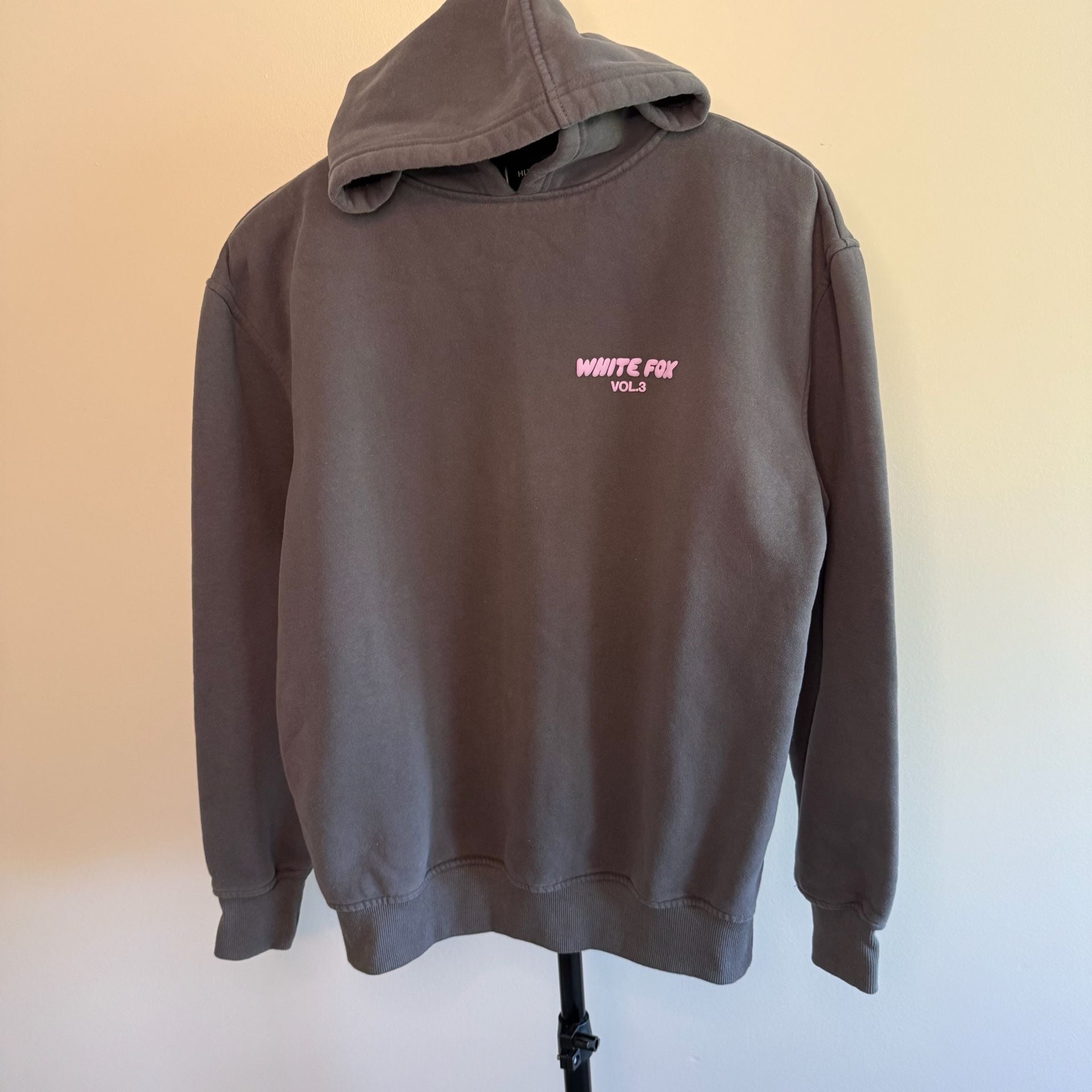 White Fox Hoodie Size S/M Vol. 3 Charcoal Grey 2