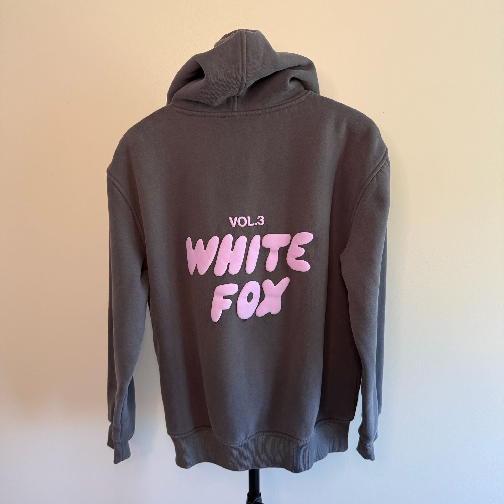 White Fox Hoodie Size S/M Vol. 3 Charcoal Grey 3