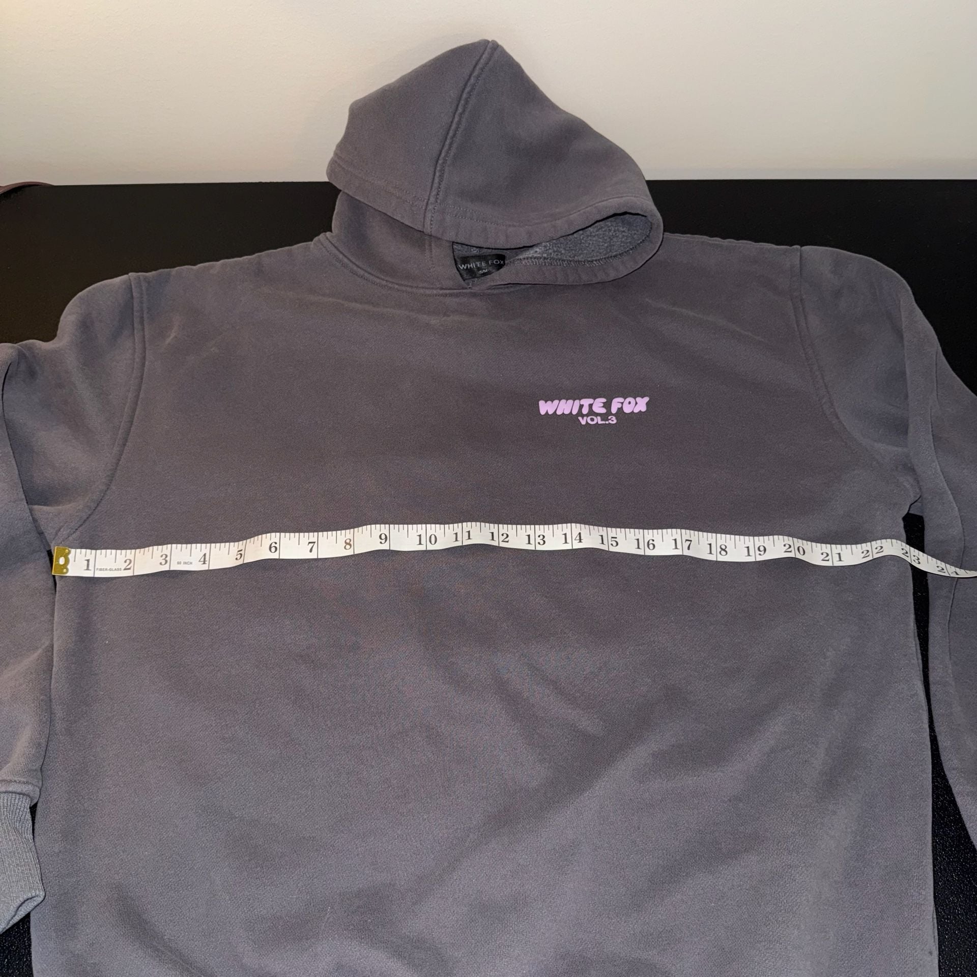 White Fox Hoodie Size S/M Vol. 3 Charcoal Grey 5