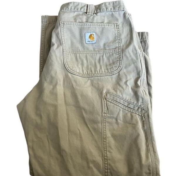 Carhartt Relaxed Fit Utility Pants Size 38x30 Khaki Workwear