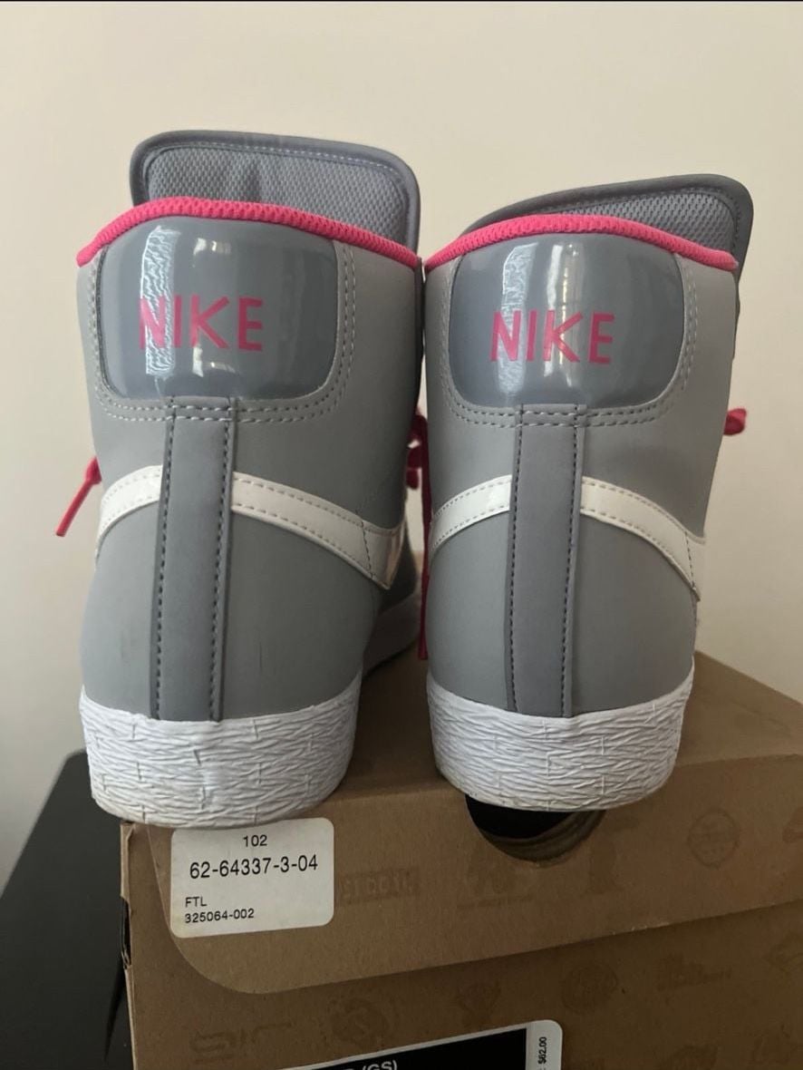 Nike Blazer Mid GS Size 6.5Y Wolf Grey White Spark 6