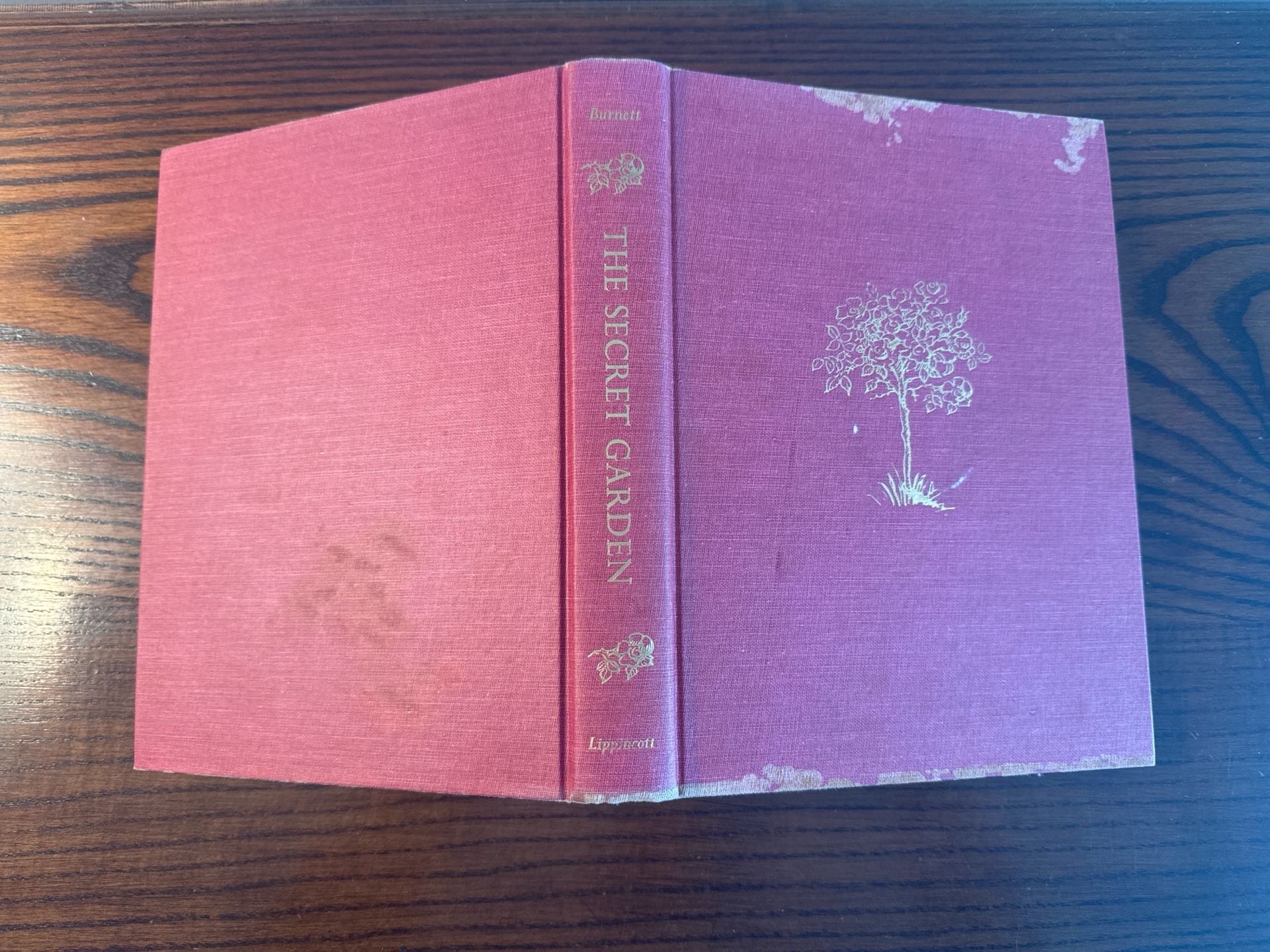 Vintage Frances Hodgson Burnett The Secret Garden Vintage Hardcover Book Lippincott 1