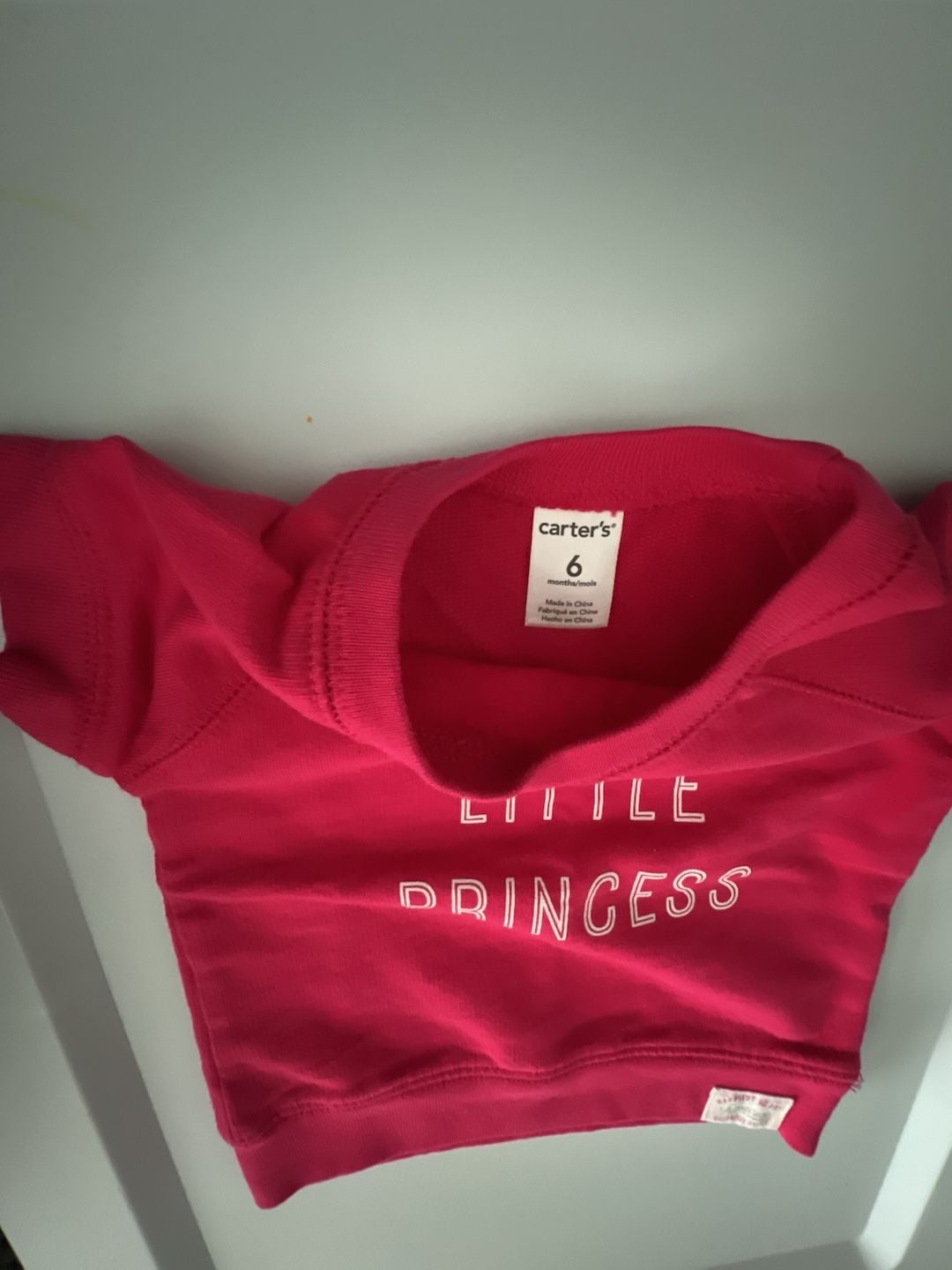 Carter's Daddy's Little Princess Sweatshirt Pink 3
